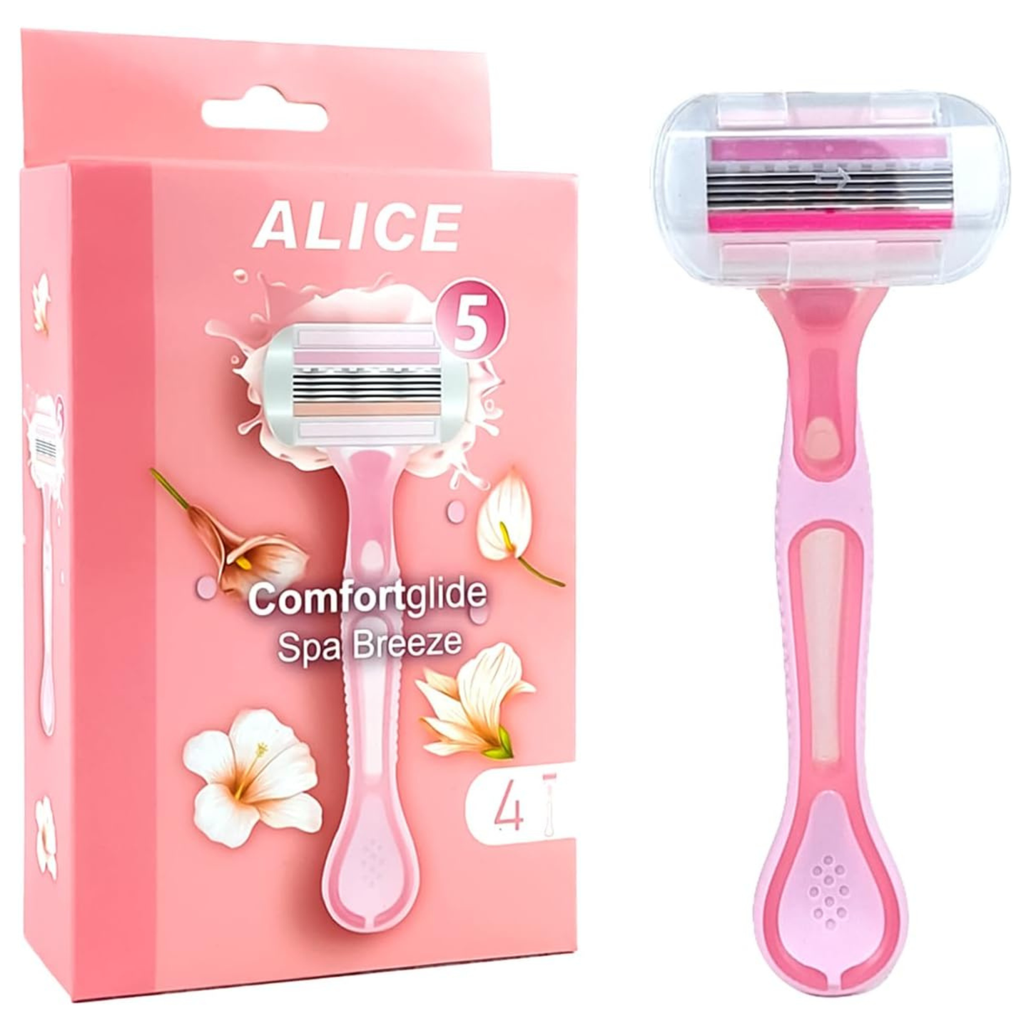 اليس شفرات نسائية + 4 غيار سبا بريز