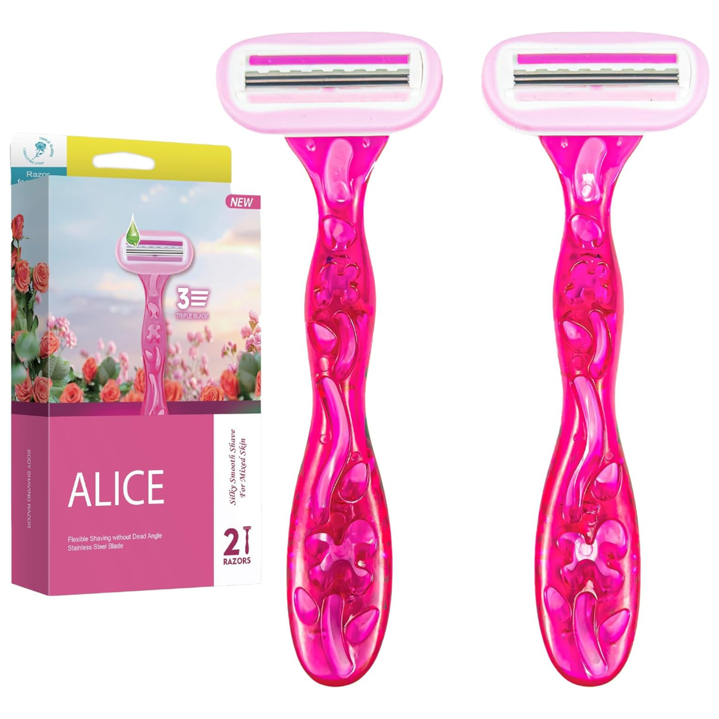 اليس شفرات حلاقة 2 شفرة سموث بينك