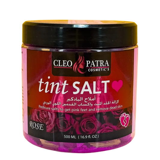 كليوباترا ملح التنت للقدمين 500 مل - روز