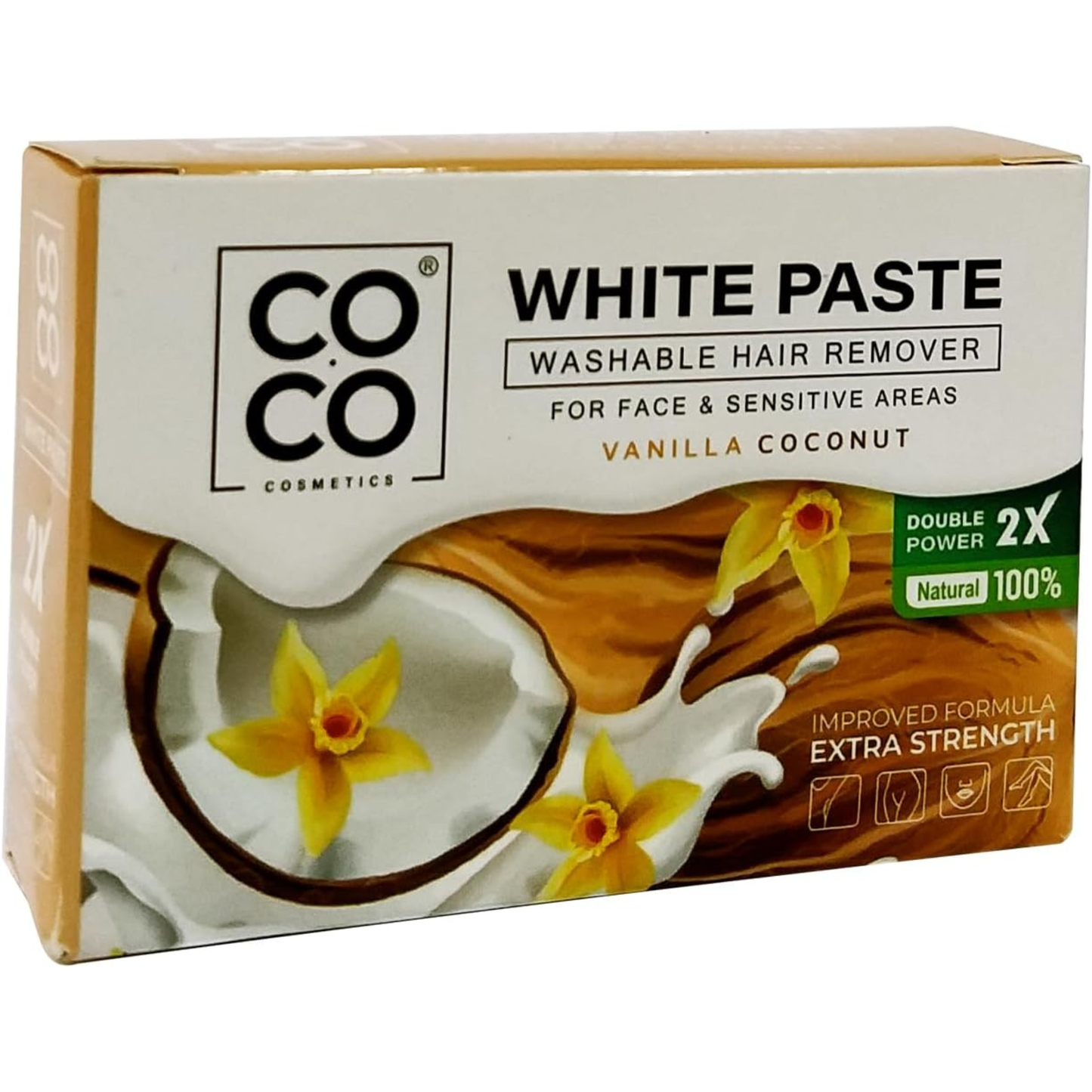 كوكو واكس وايت باست فانيليا جوز الهند 100 جم